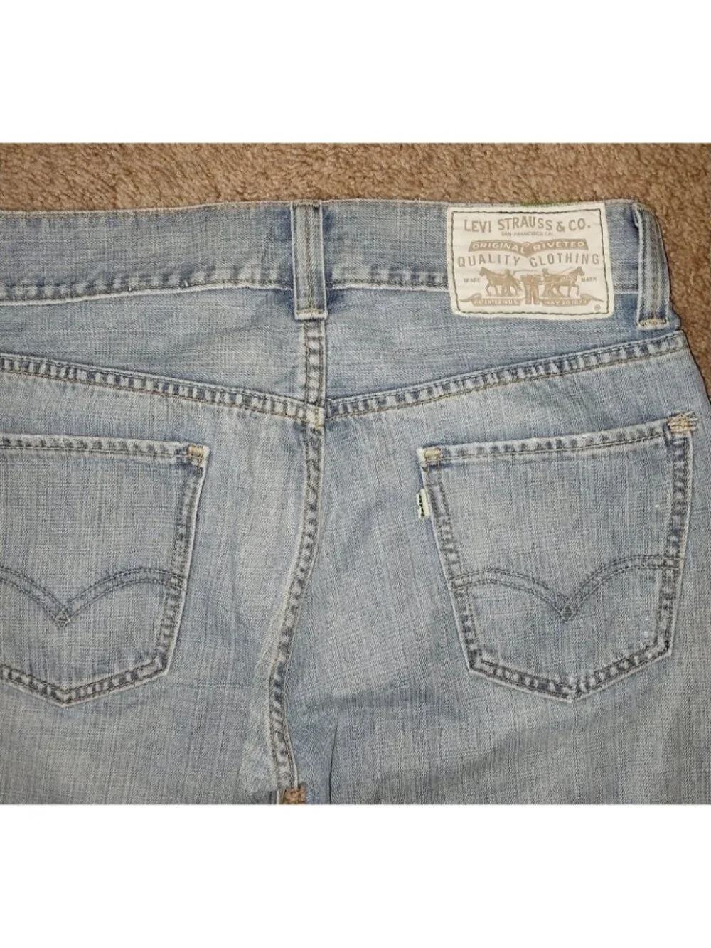 Levis Vintage 539 Jeans Mens Blue Straight Leg 30X32